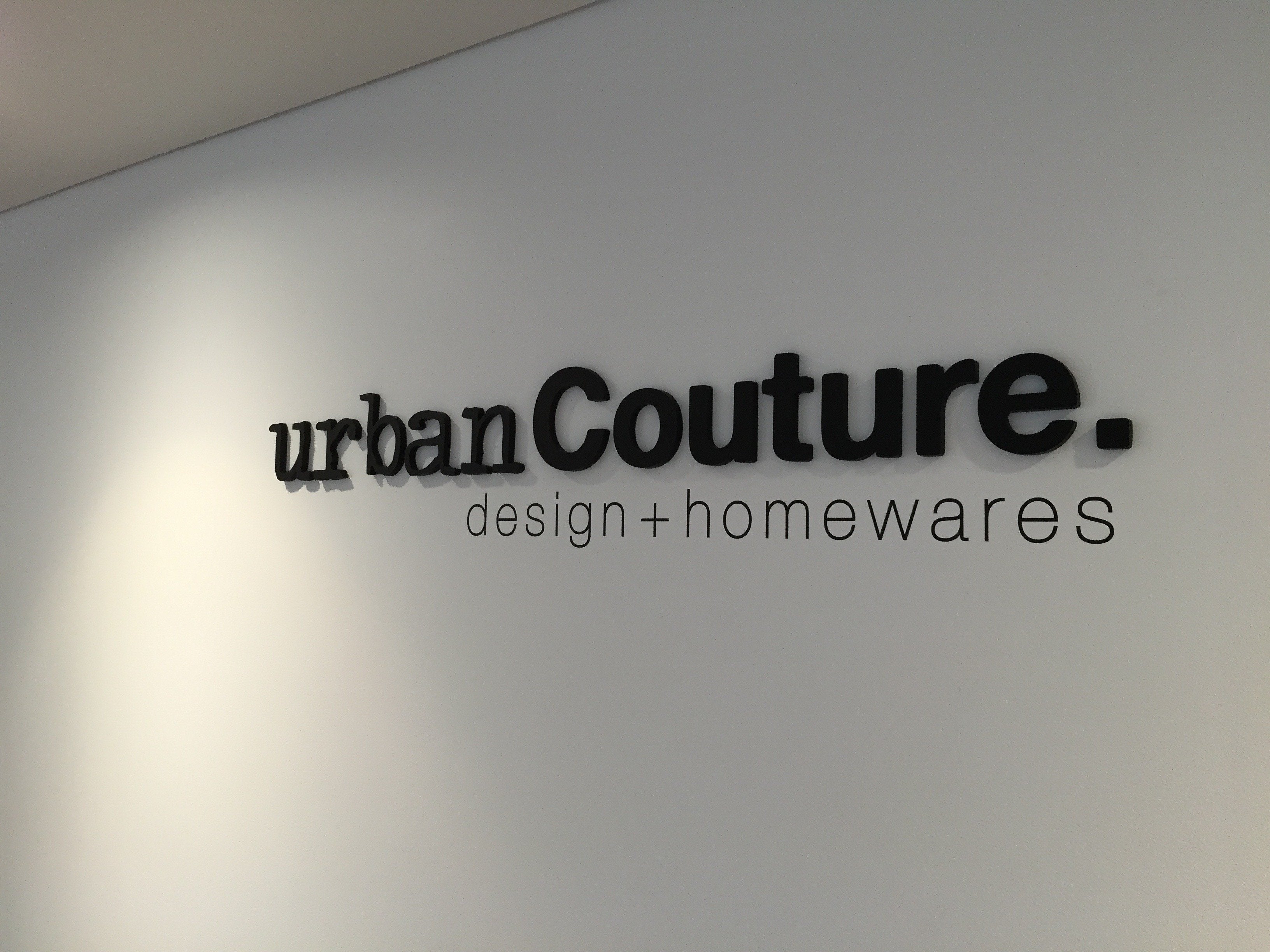 Urban Couture 3D Signage