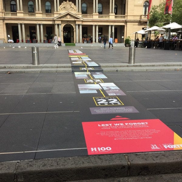 Foxtel Asphalt Signage