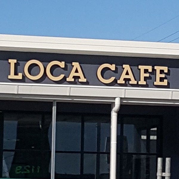 Signarama Helensvale Loca Cafe Runaway Bay illuminated fabricated letters