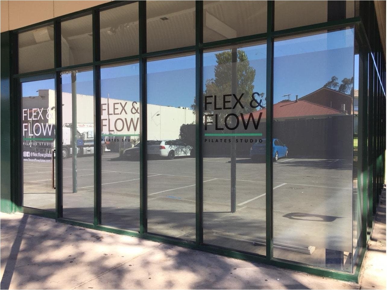 Window Frosting - Flex & Flow Pilates Studio - Westmeadows
