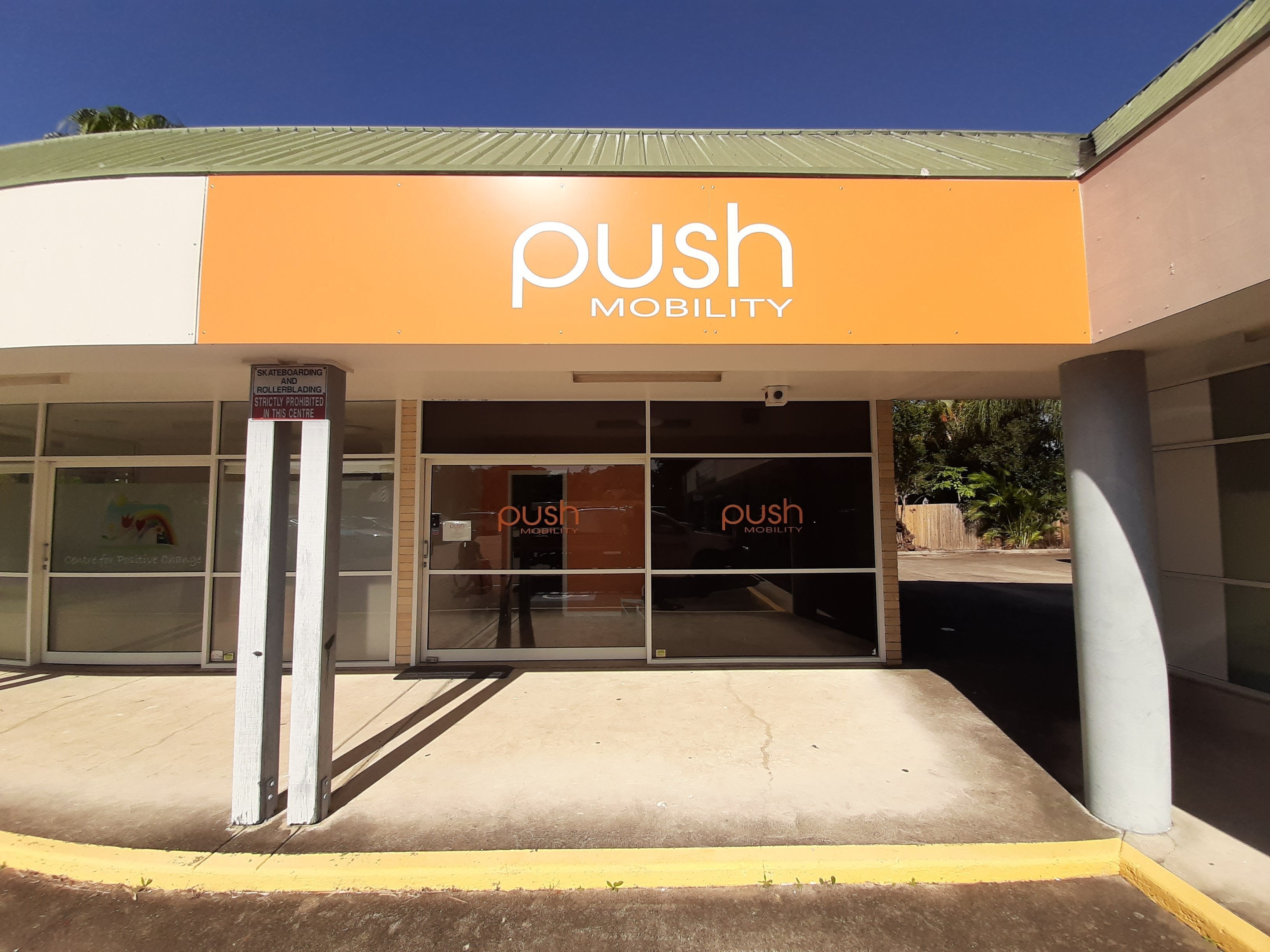 Push Mobility Signage Installation