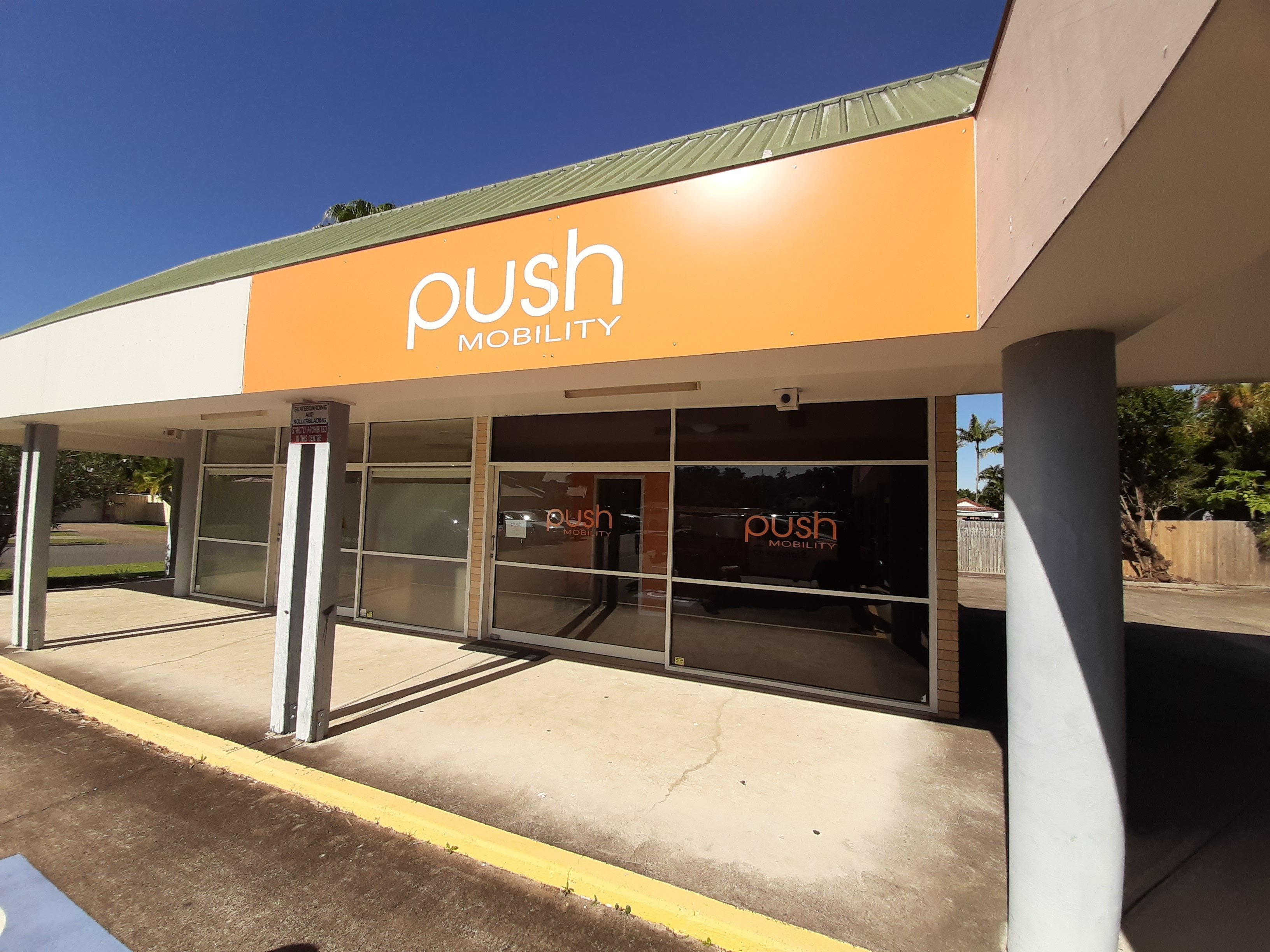 Push Mobility Signage Installation