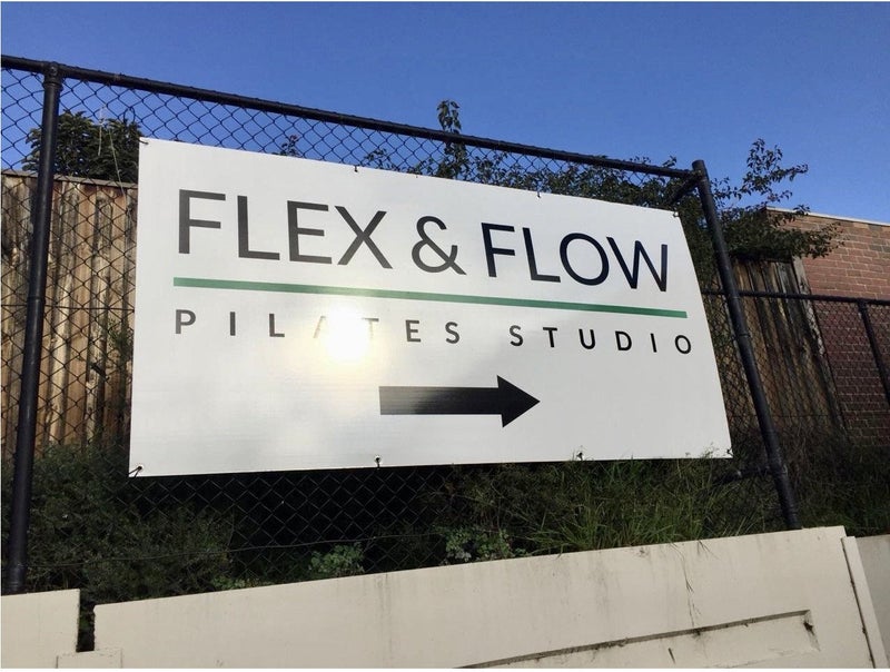 Shop Signage Flex & Flow Pilates Studio Westmeadows