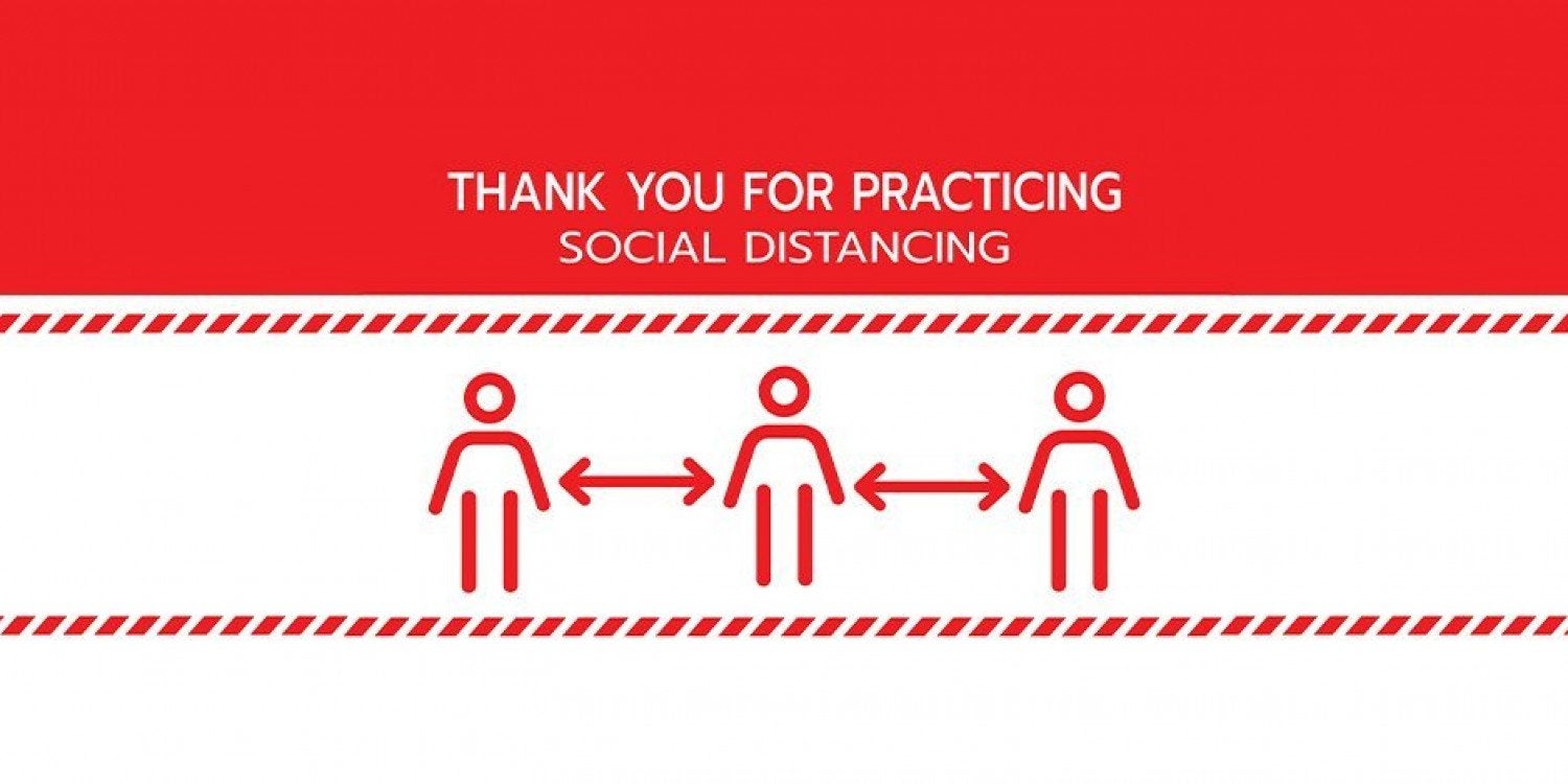Social Distancing Stickers
