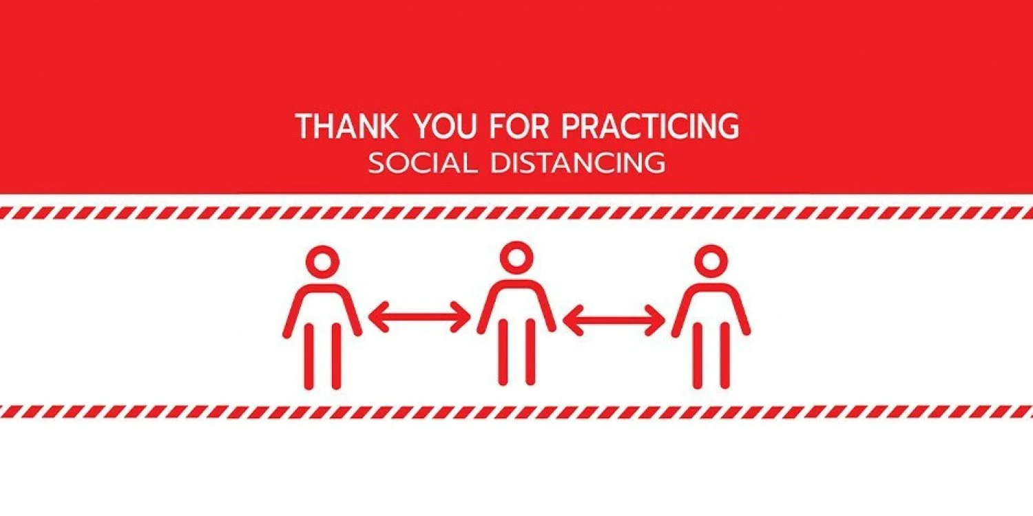 Social Distancing Stickers
