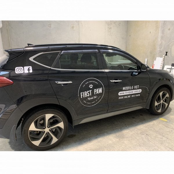 Vehicle Lettering - First Paw - Carlton