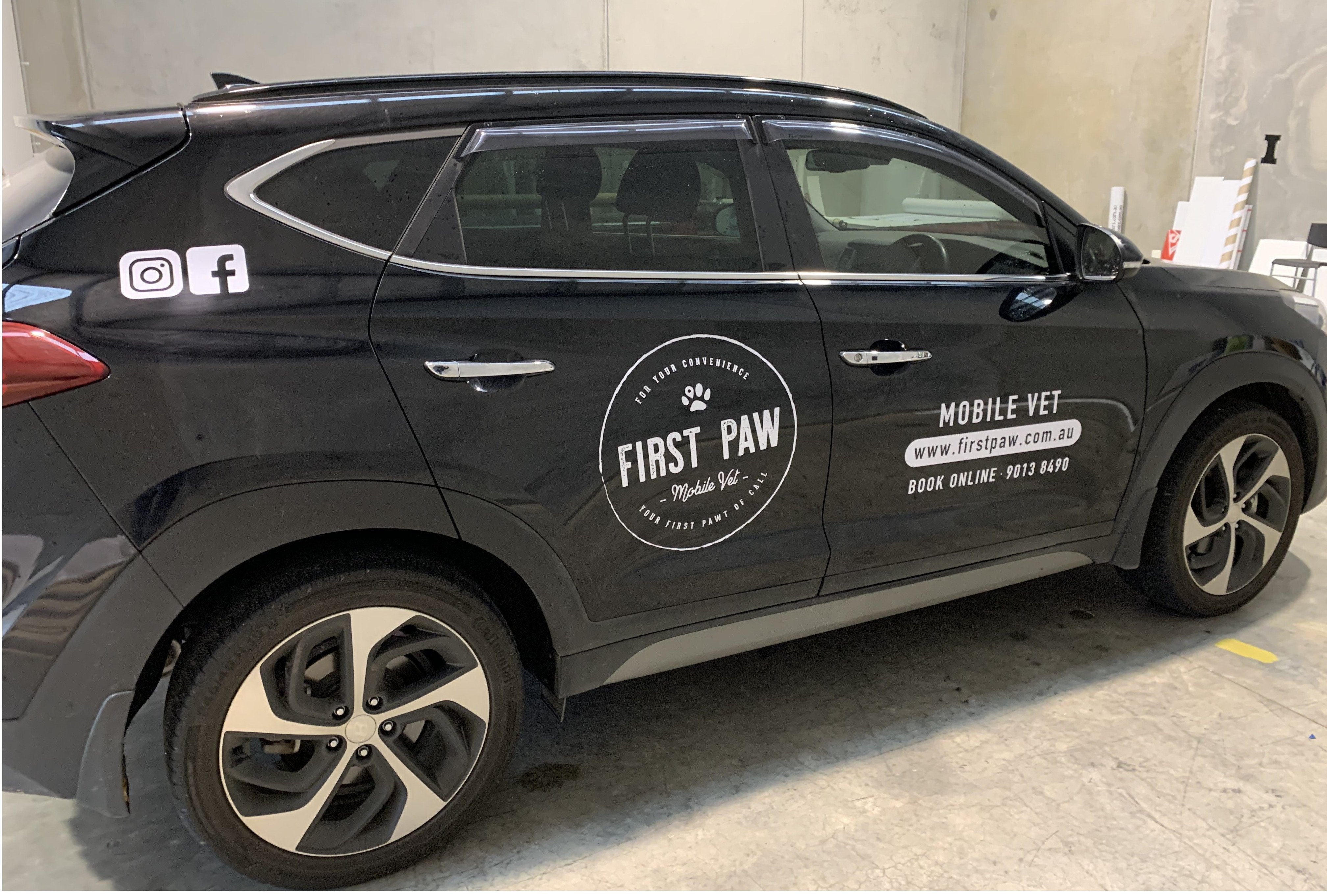 Vehicle Lettering - First Paw - Carlton