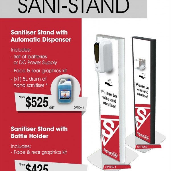 Introducing Sani-Stand - Hand Sanitiser Stand for your business