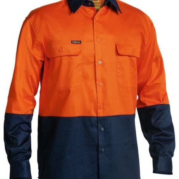 Custom 2 TONE HI VIS DRILL SHIRT - LONG SLEEVE
