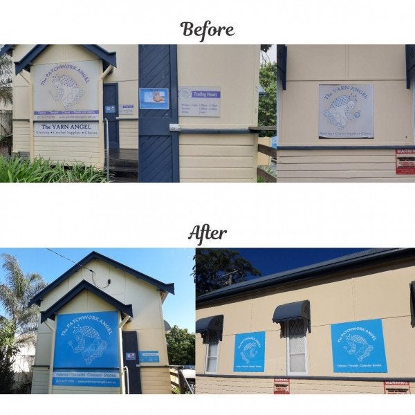 The Patchwork Angel's Signage