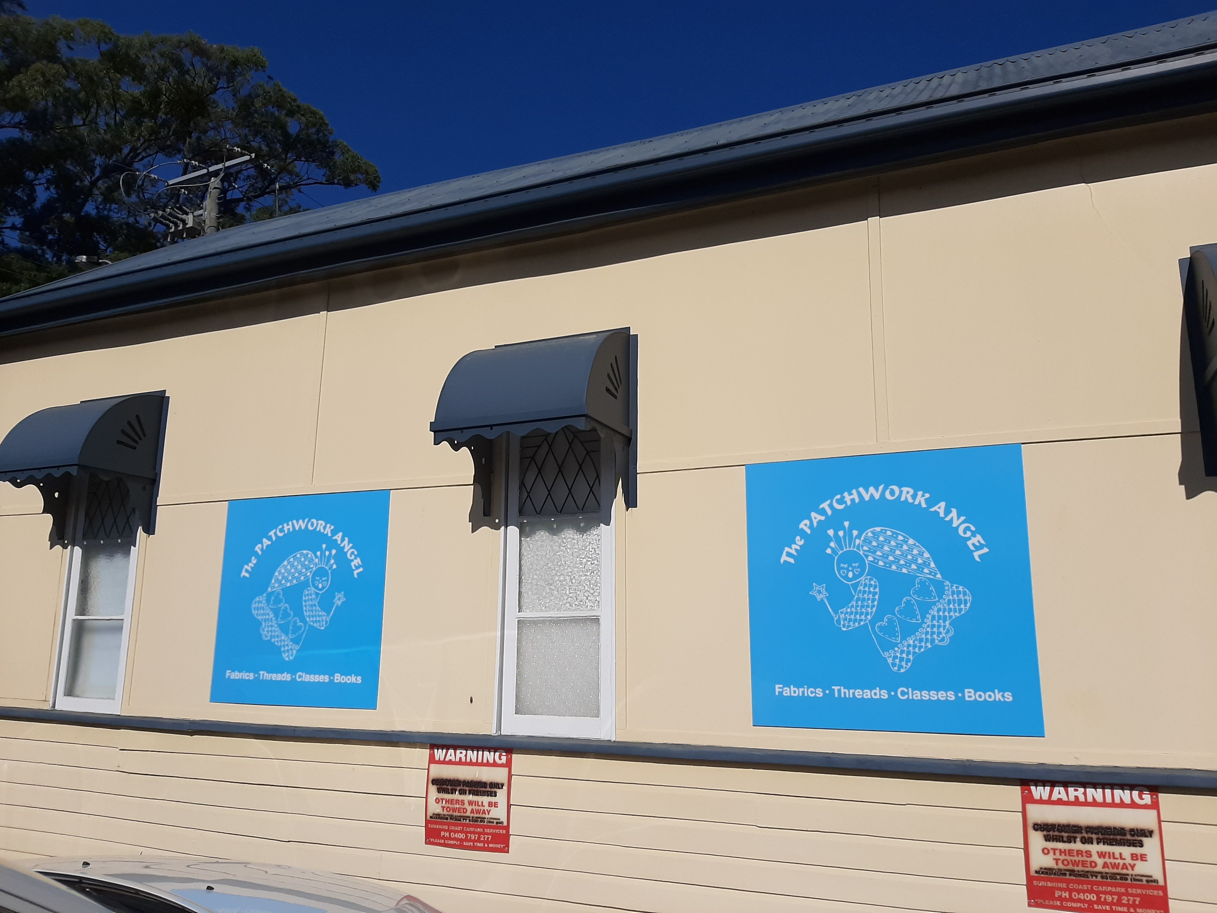 The Patchwork Angel's Signage