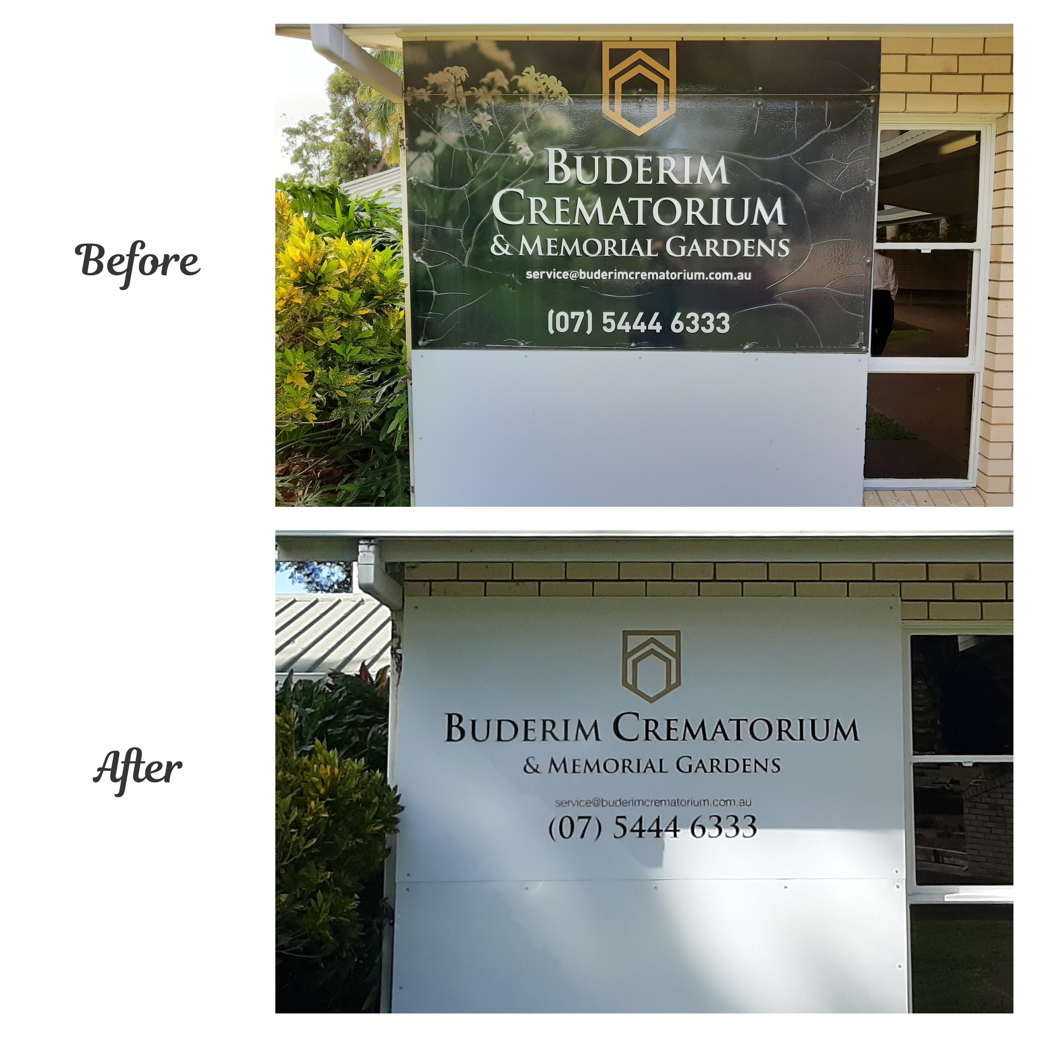 Buderim Crematorium Sign