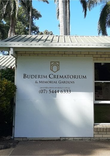 Buderim Crematorium Sign