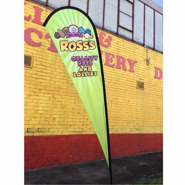 Teardrop Flag - Ross's Quality Nuts & Confectionery - Preston