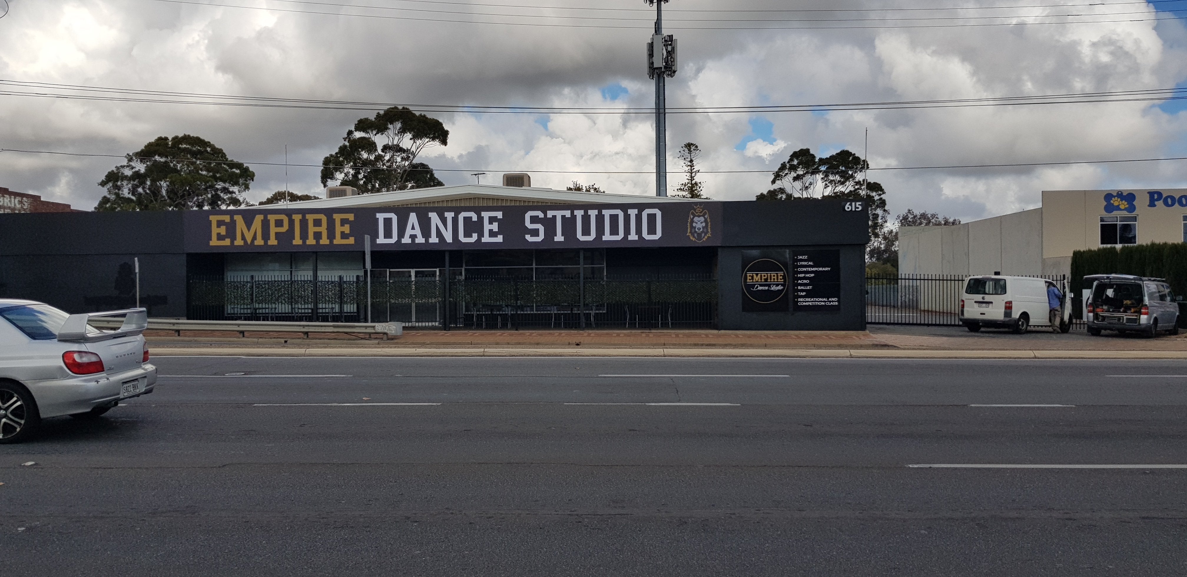 Building Signage-Banners, ACP-  Empire Dance Studio