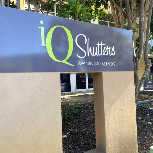 iQ Shutters New Signage