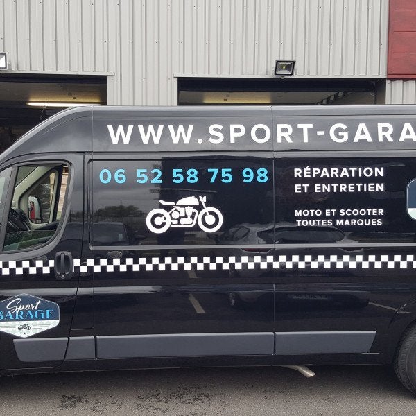 Covering vehicule entreprise Sport Garage signarama val parisis