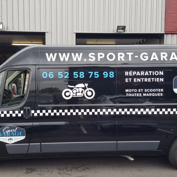 Covering vehicule entreprise Sport Garage signarama val parisis
