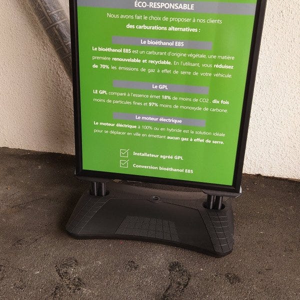Stop Trottoir sur ressort grand format
