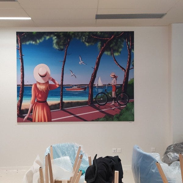 Cadre textile géant