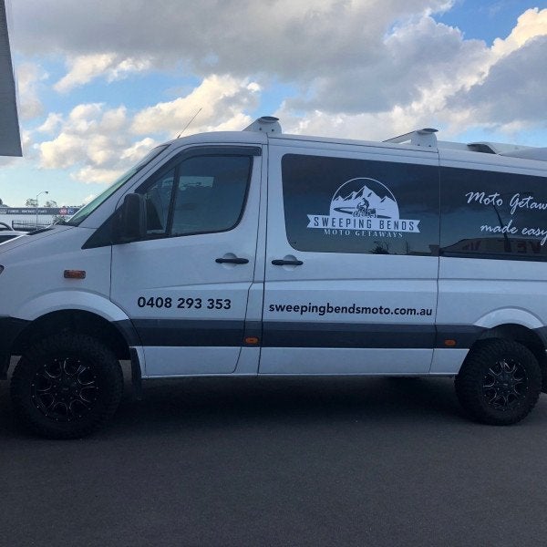 Sweeping Bends Moto Getaways Van