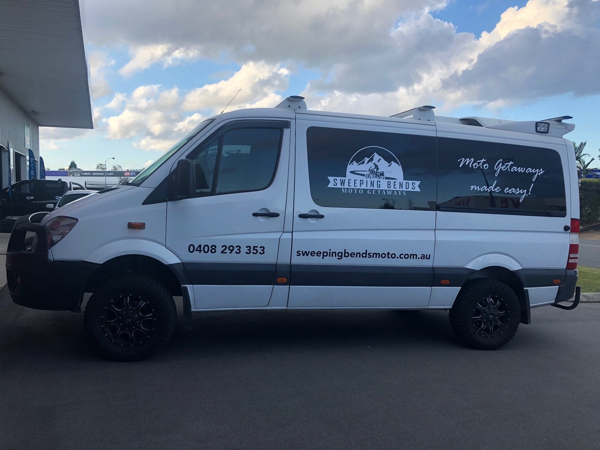 Sweeping Bends Moto Getaways Van