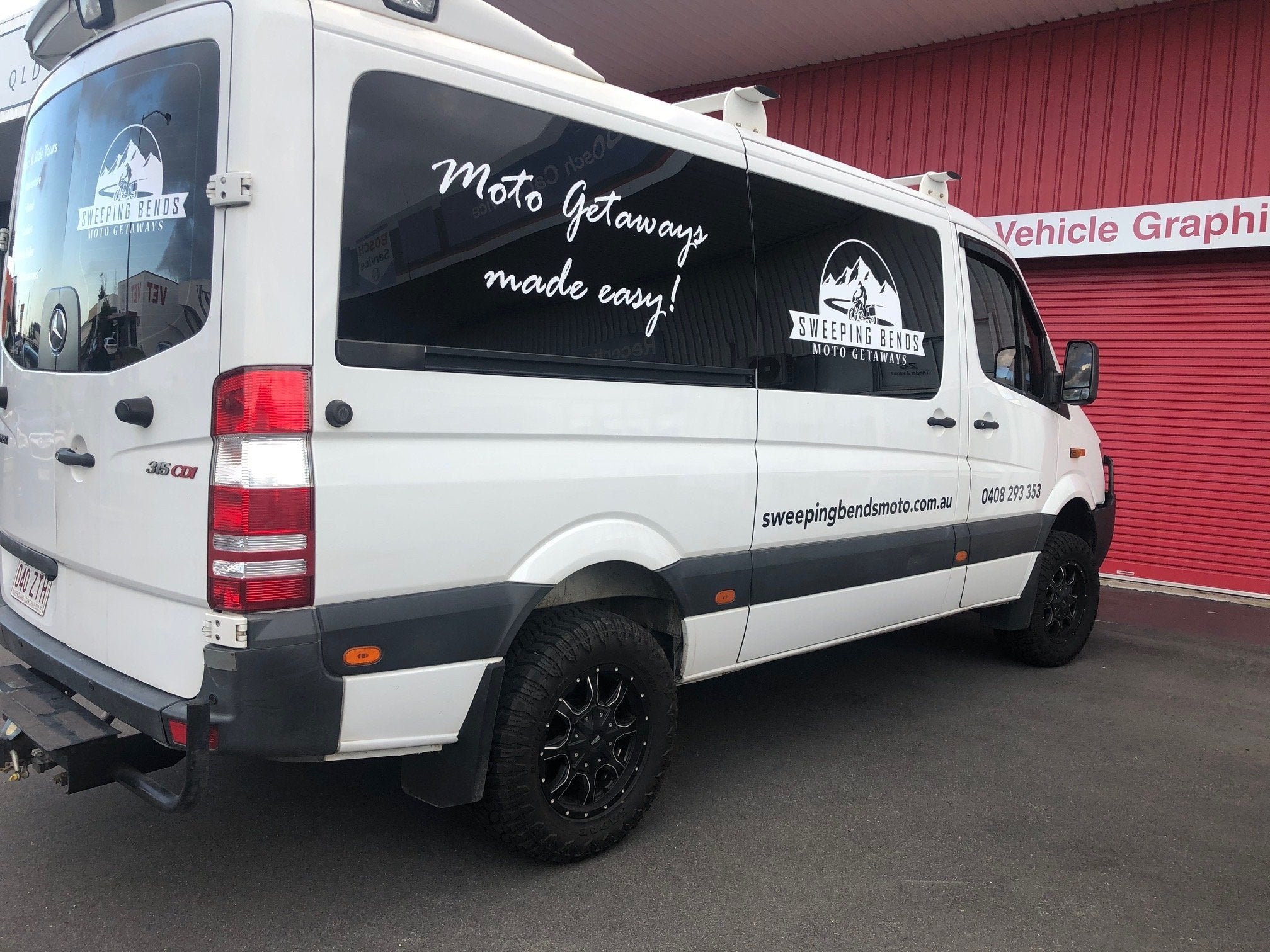 Sweeping Bends Moto Getaways Van