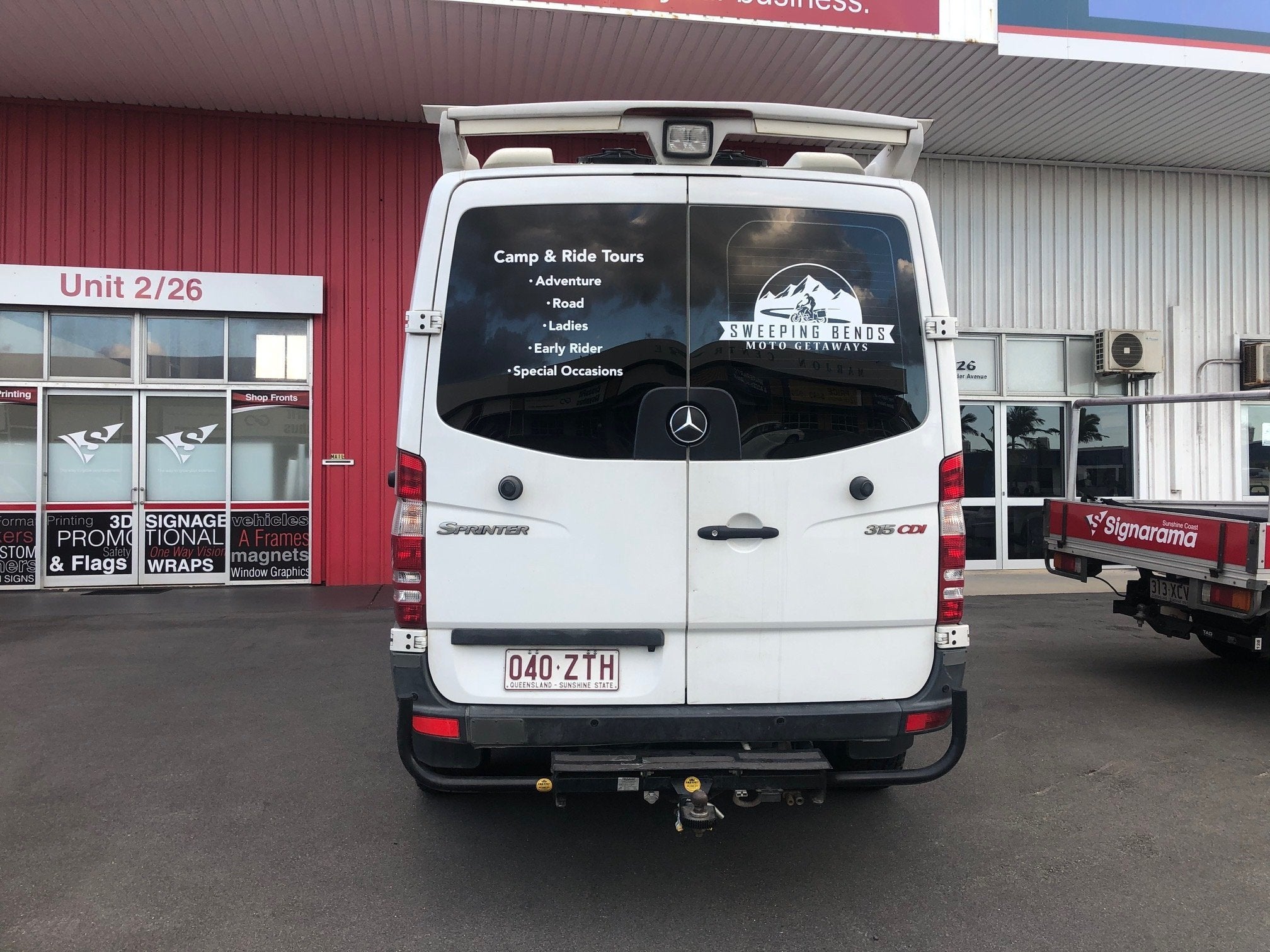 Sweeping Bends Moto Getaways Van