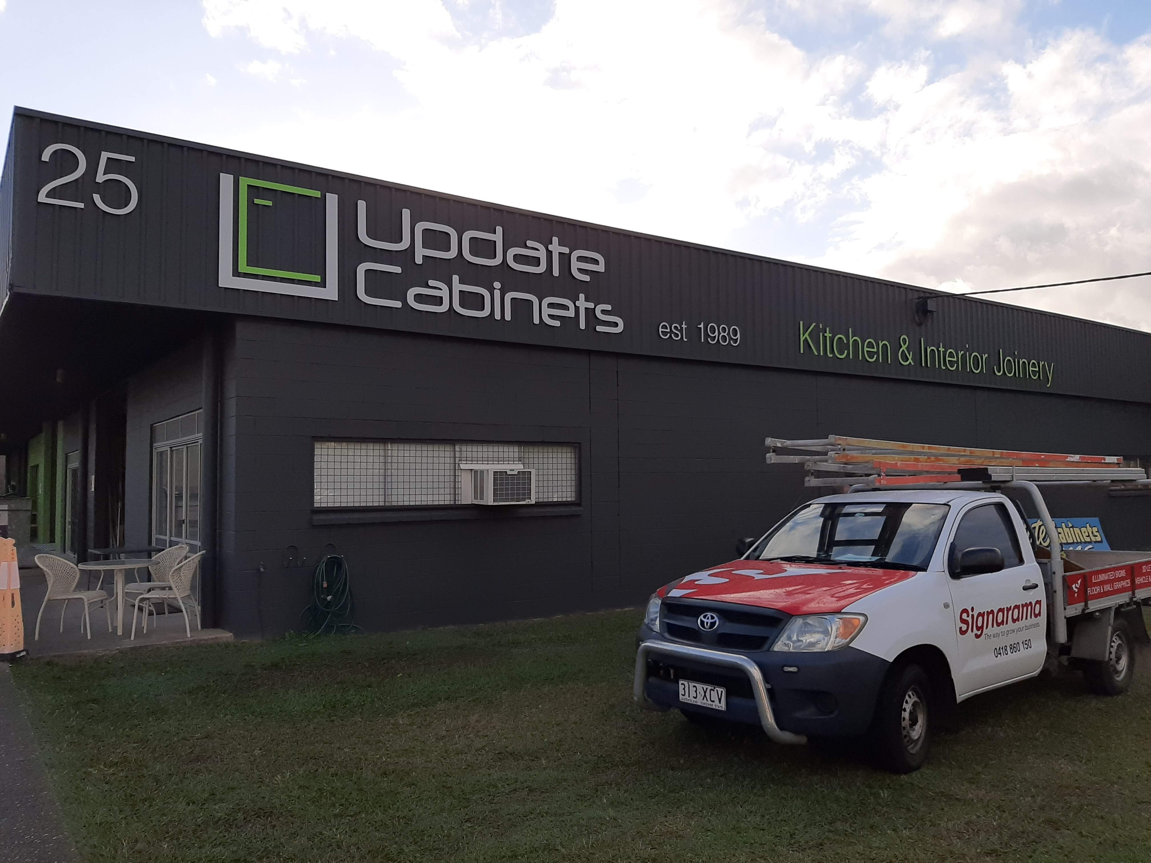 Update Cabinets - 3D ACM lettering