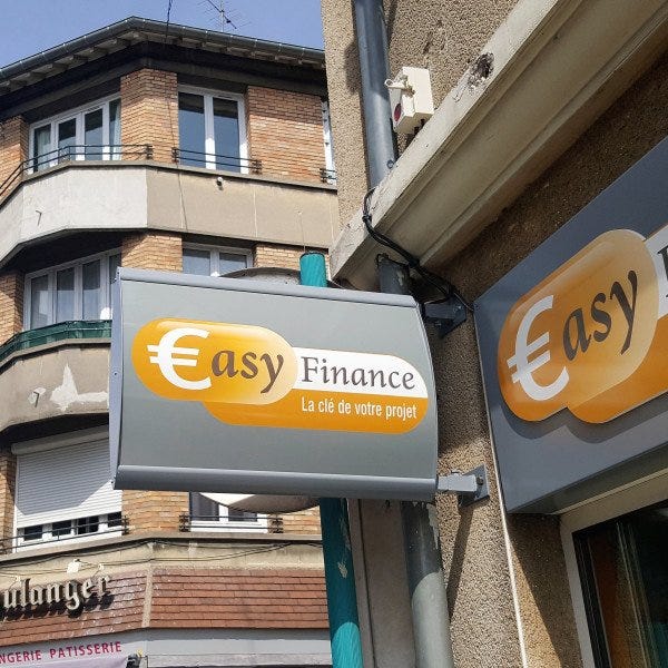 Enseigne drapeau - Easy Finance