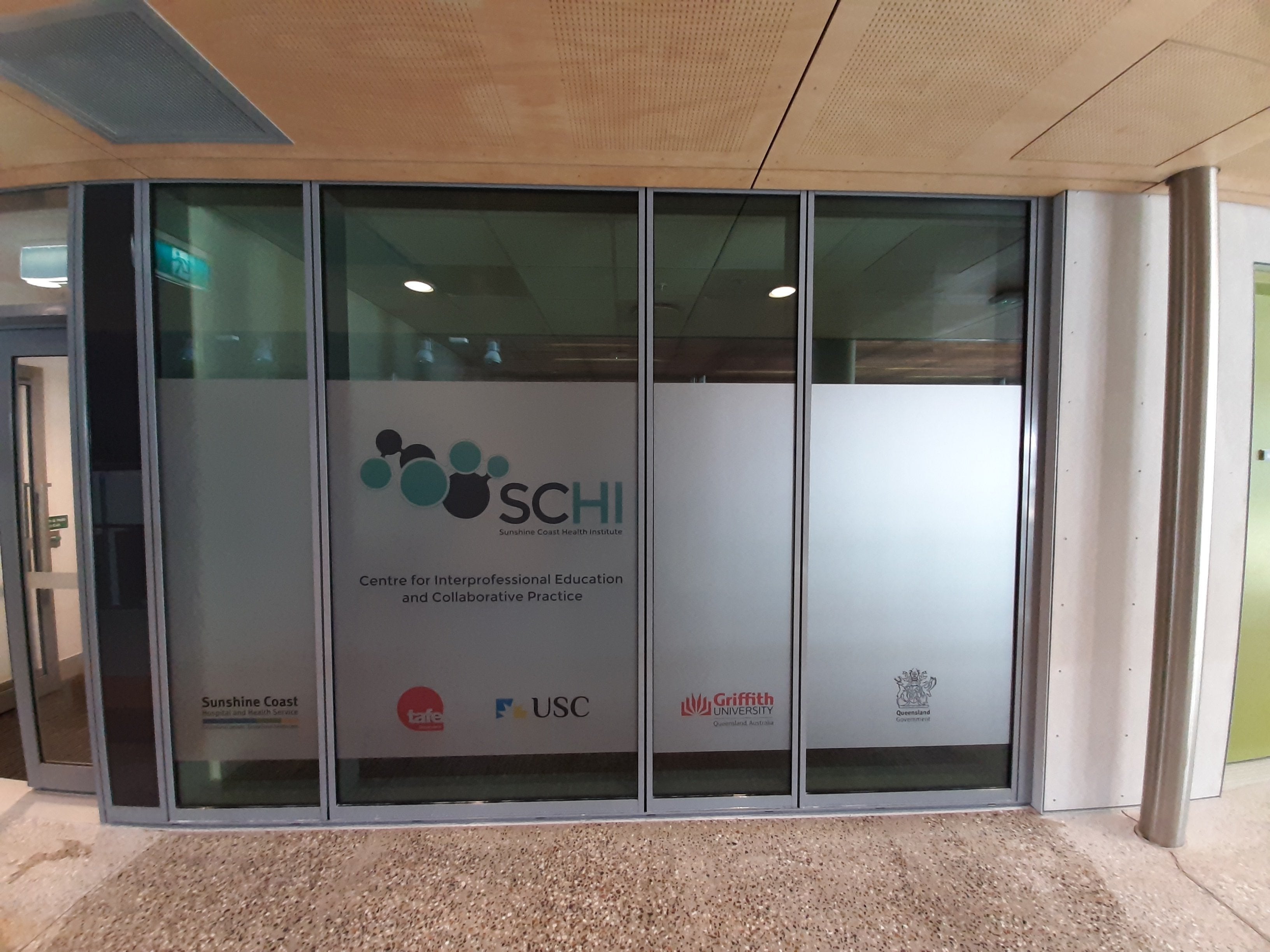 Window Frosting for Sunshine Coast Health Institute