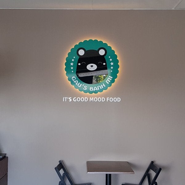 Gau's Banh Mi - Back Lit Sign, Lightbox\, Window Graphic