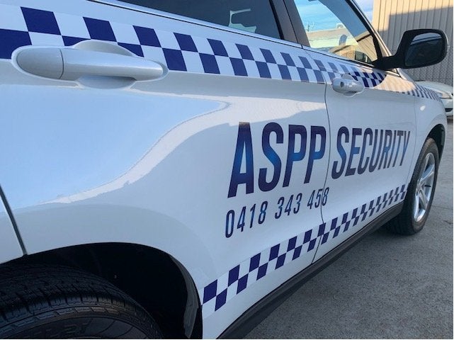 Vehicle Lettering and One Way Vision - Australian Security Private Protection