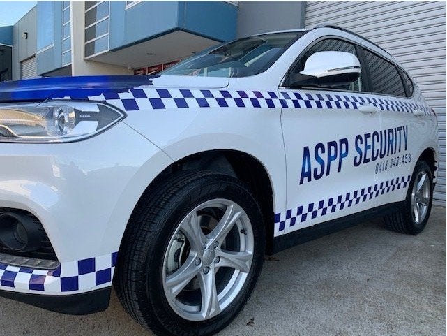 Vehicle Lettering and One Way Vision - Australian Security Private Protection
