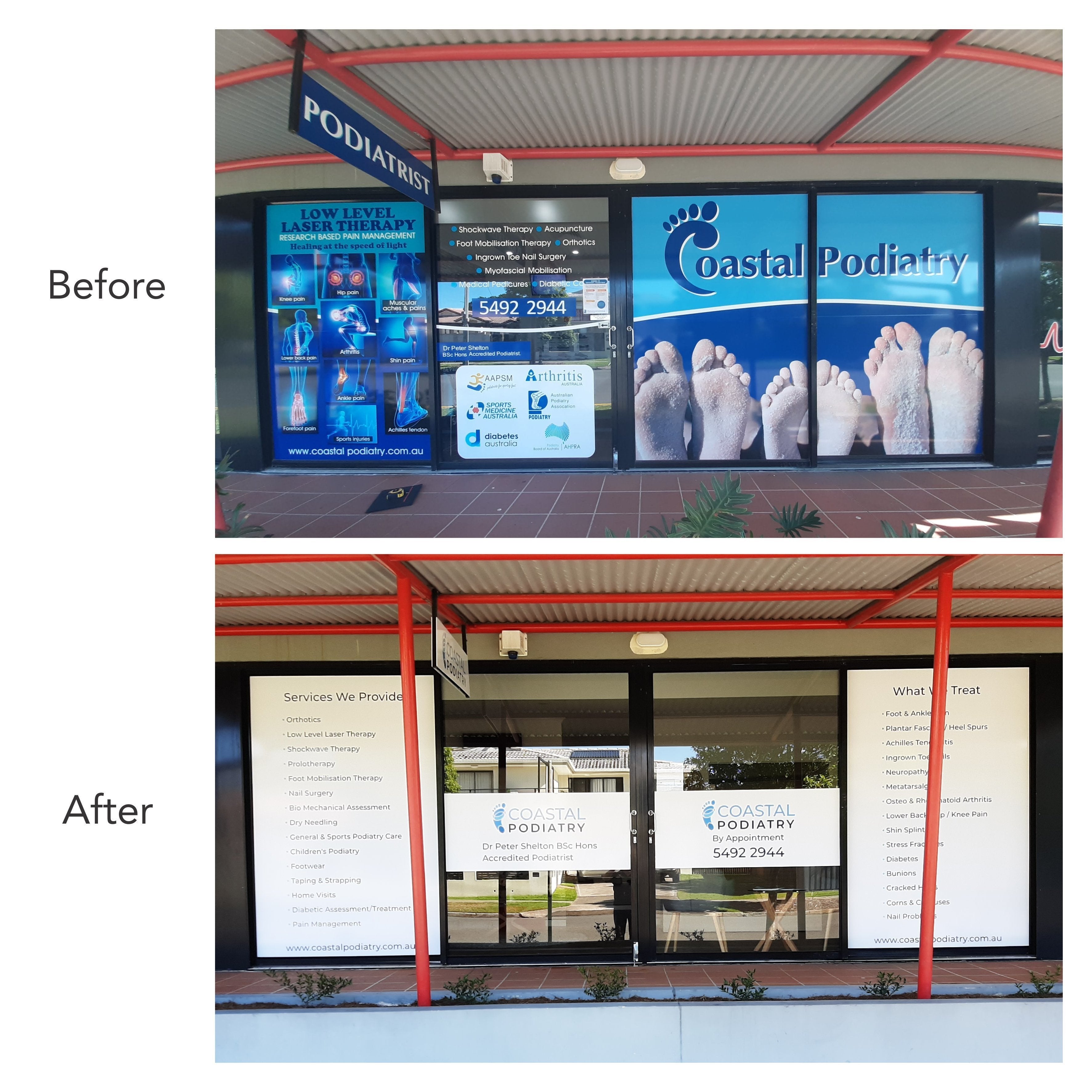 Coastal Podiatry Shopfront
