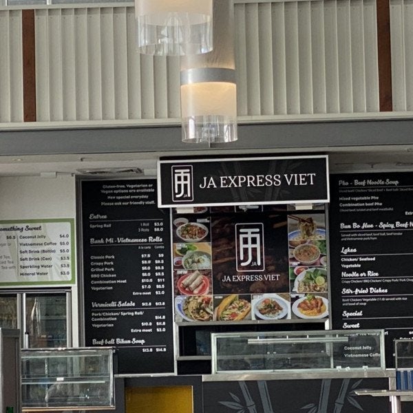 JA Express Viet Food Court Signage Mackay