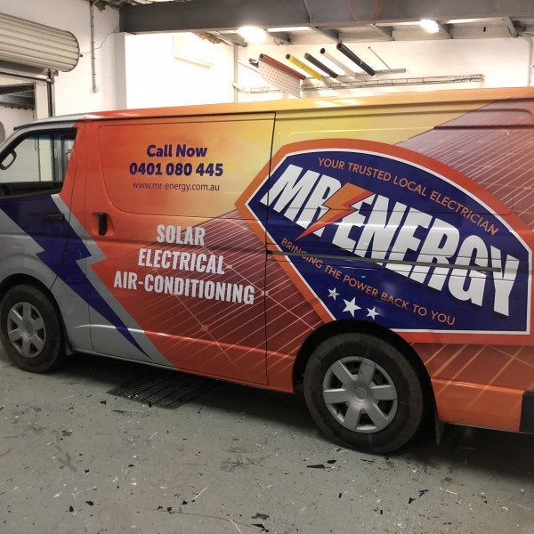 Mr Energy Van Wrap