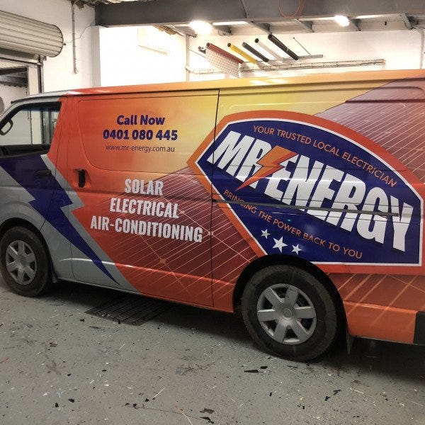 Mr Energy Van Wrap