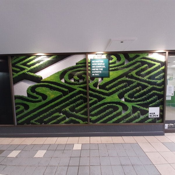 Window Graphics for H&R Block