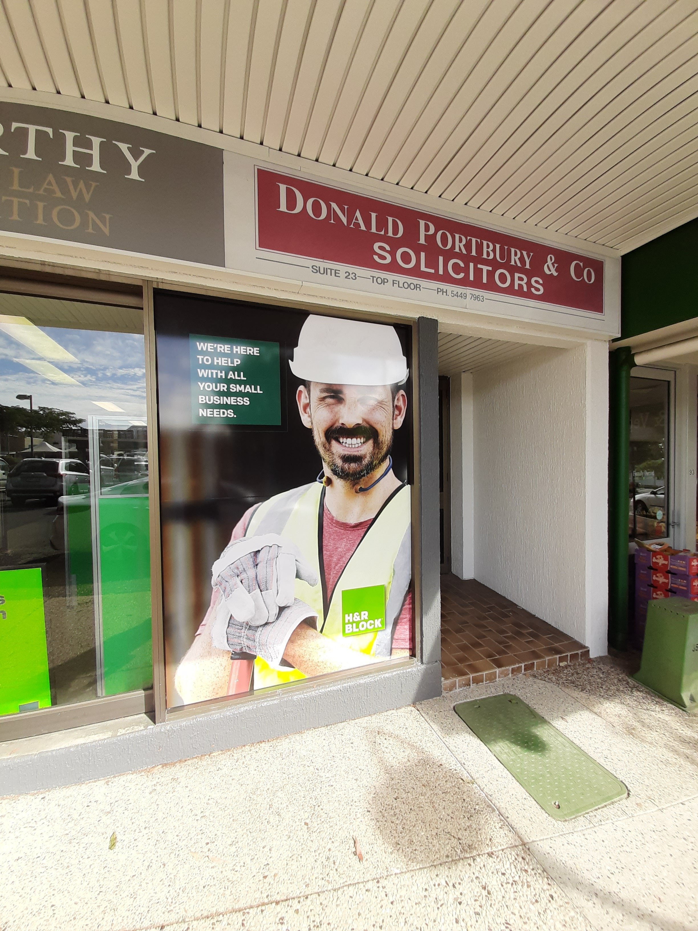 Window Graphics for H&R Block