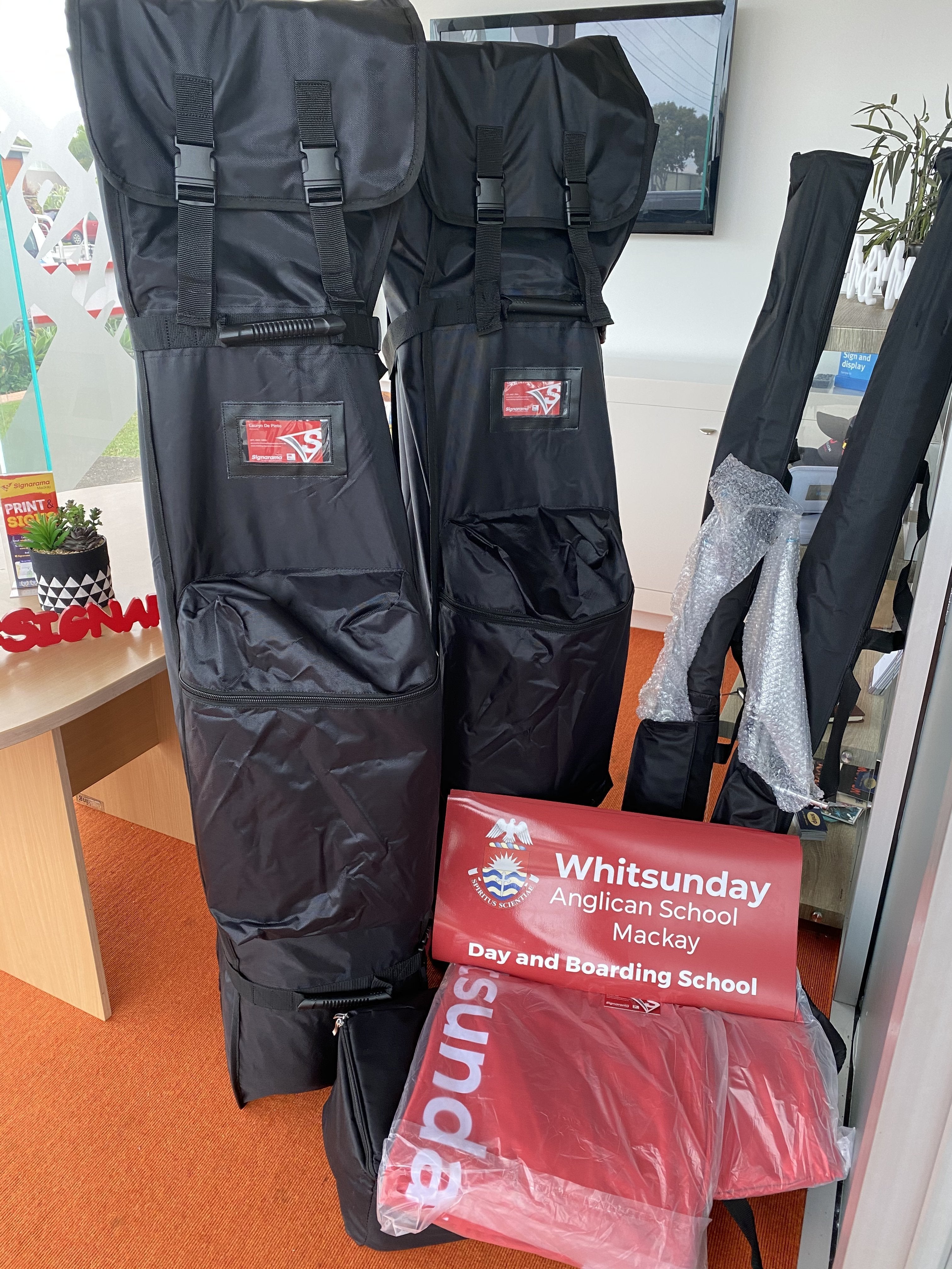 Promotional Items for Whitsunday Anglican- Flags- Marquees- Media Wall- Magnetics- Table cloths
