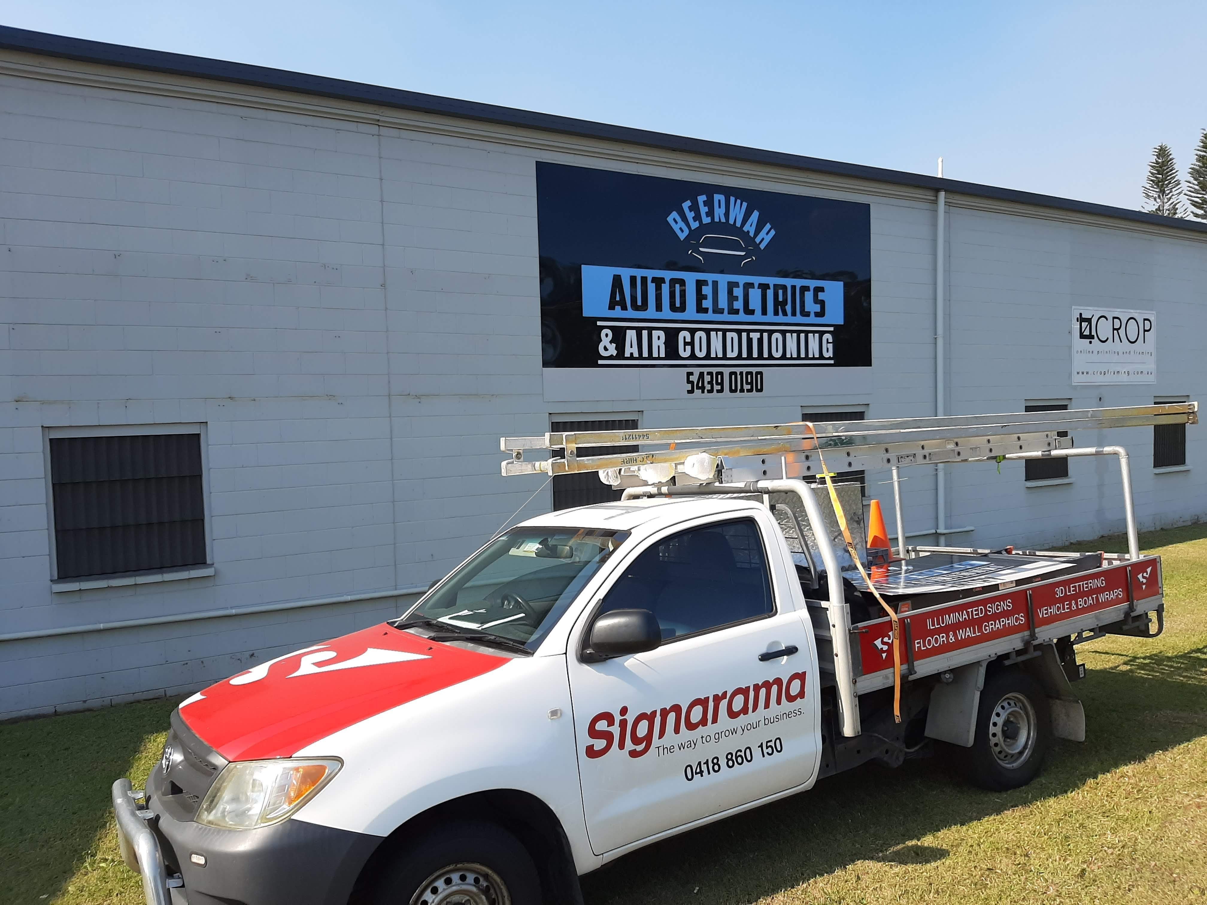 Beerwah Auto Electrics Shed Signage