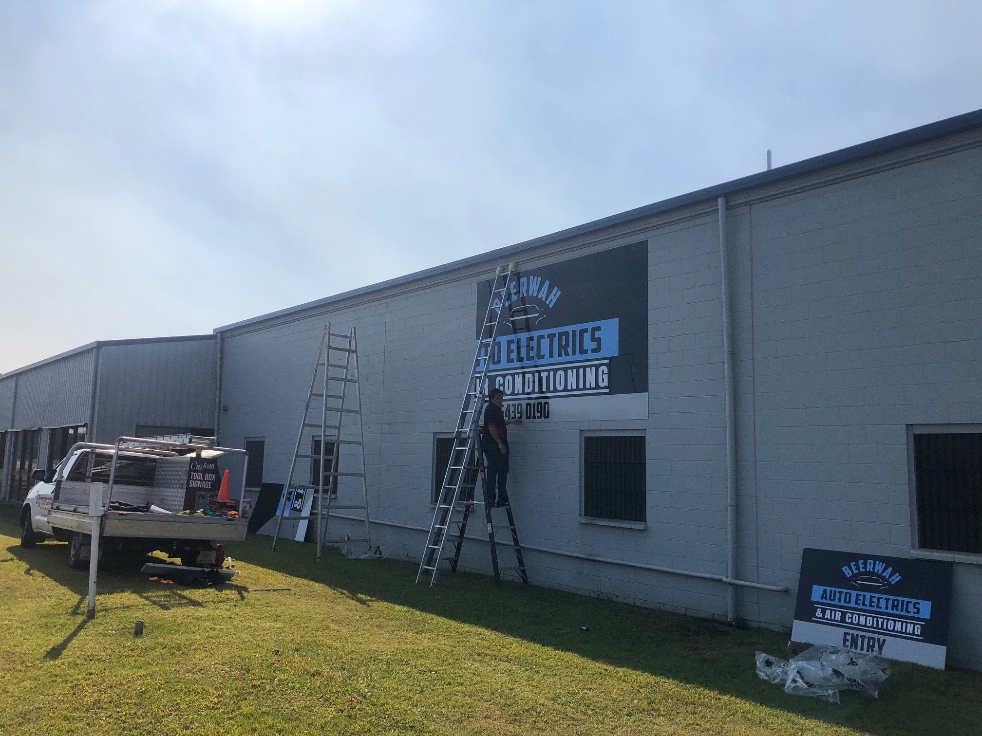 Beerwah Auto Electrics Shed Signage