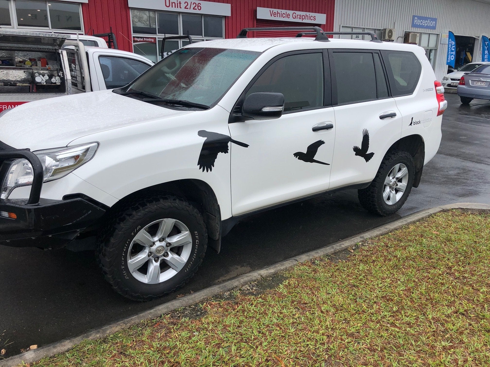 Black Cockatoo Retreat Vehicle Decals