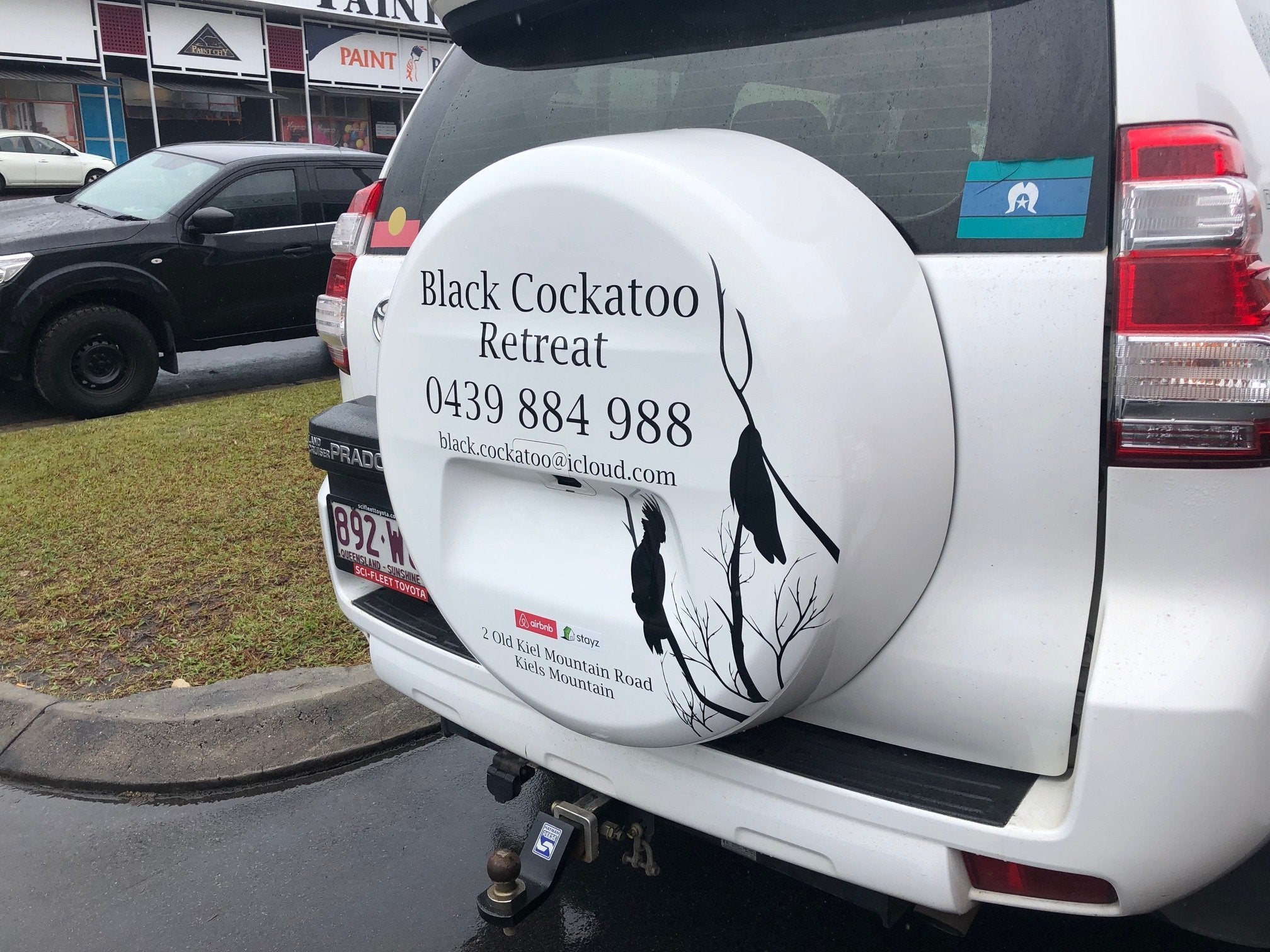 Black Cockatoo Retreat Vehicle Decals