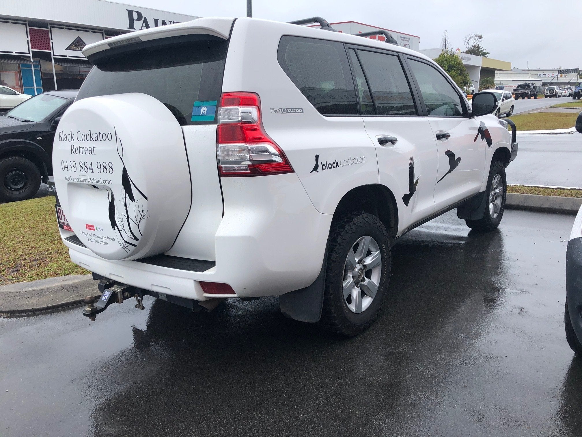 Black Cockatoo Retreat Vehicle Decals
