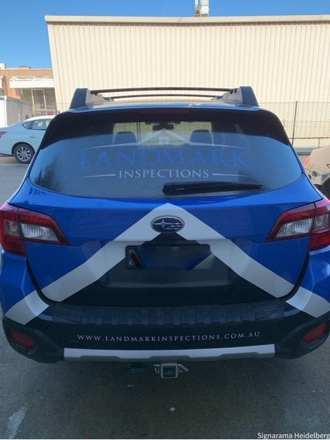 Vehicle Lettering & Partial Wrap - Landmark Inspections