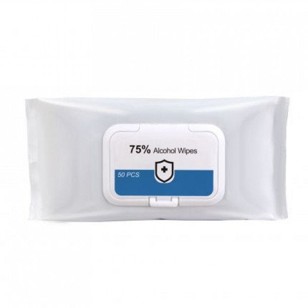 Custom 75% Alcohol Wet Wipes - 50PC Pack