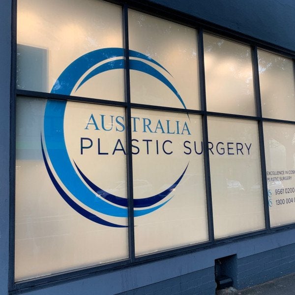 Australia Plastic Surgery Frost and Vinyl - Signarama Sydney CBD South
