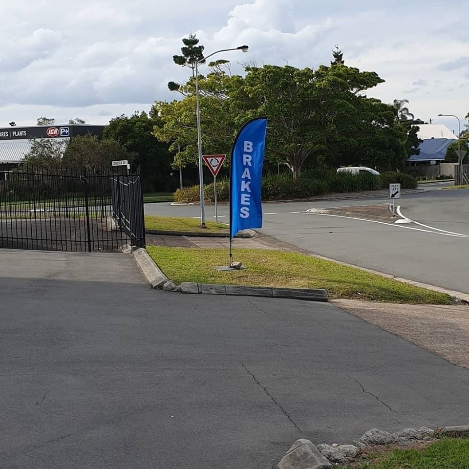 Bow Flags for National Automotive Service Maroochydore